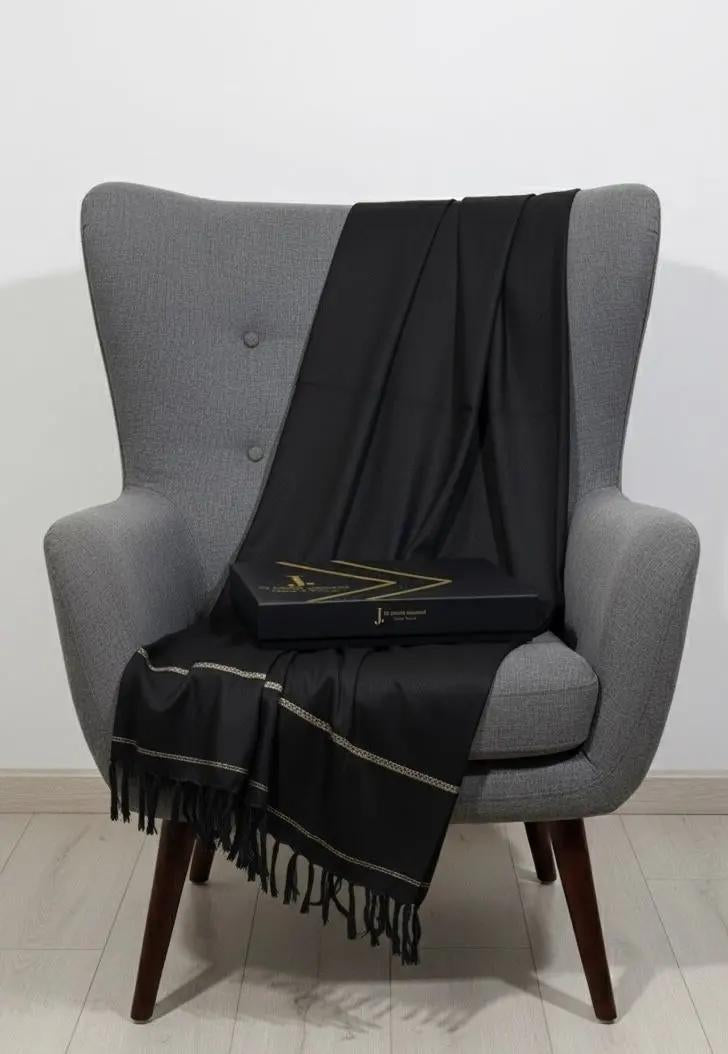 J. Men's Shawl  With Box Black (112)