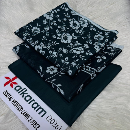 ALKARAM Allover Printed 3PC (P124)