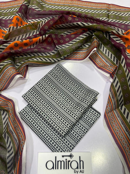 Almirah Allover Printed lawn 3PC (P111)