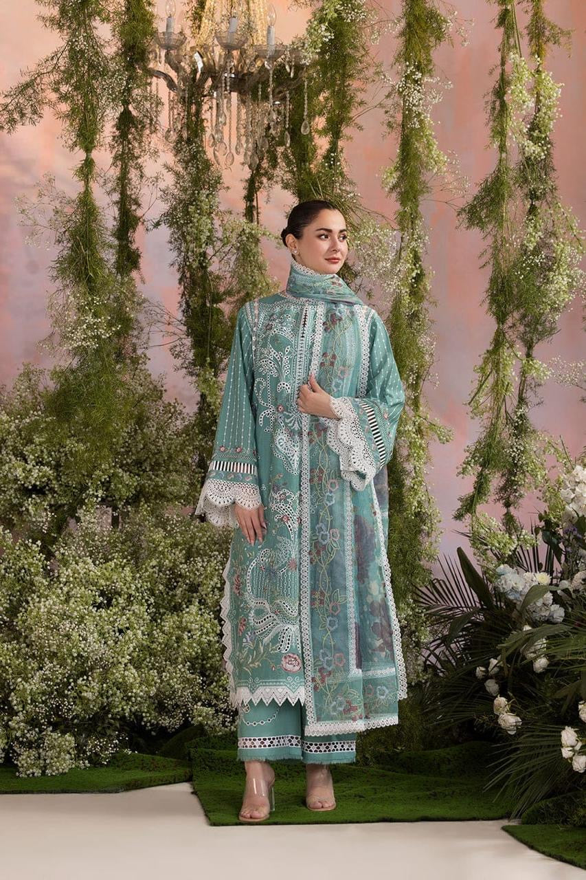 SOBIA NAZIR UNSTITCH LAWN EMBROIDERED 3PC (E239)