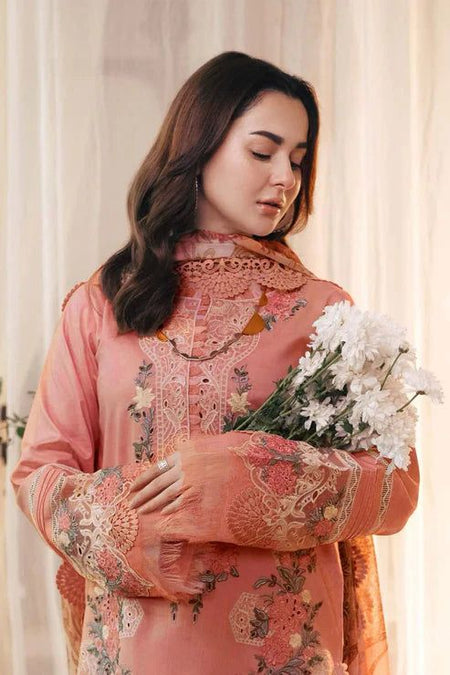 ZARA SHAHJAHAN LAWN EMROIDERED 3PC (E128)