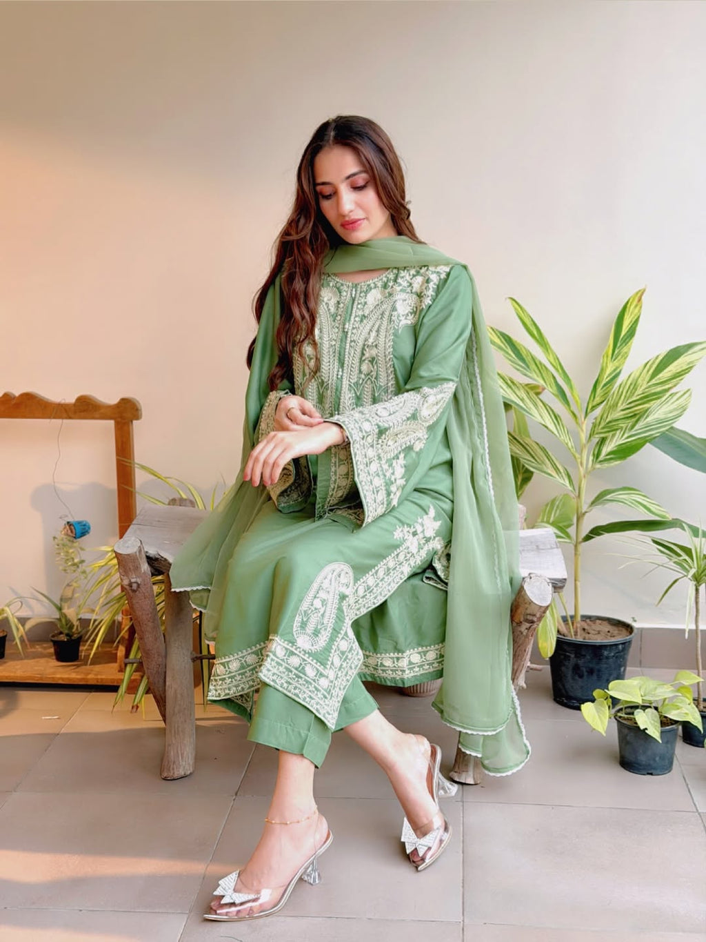 ADAN LIBAS UNSTITCH LAWN EMBROIDERED 3PC (E215)