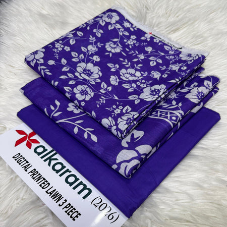 ALKARAM Allover Printed 3PC (P126)