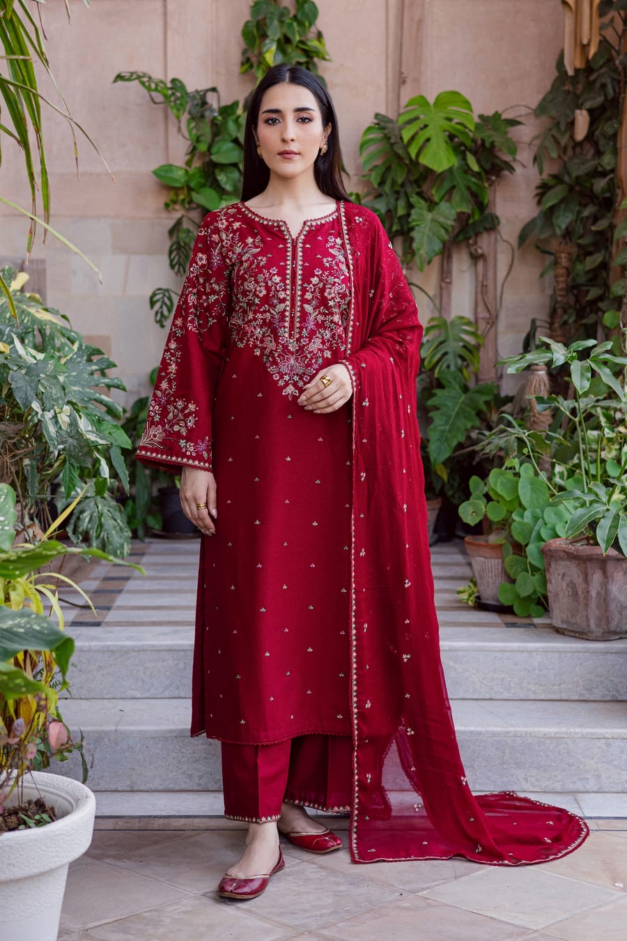BATIK UNSTITCH LAWN EMBROIDERED 3PC (E268)