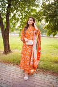ANEELAS PRINTED LAWN WITH EMBROIDERED PATCHES 3PC