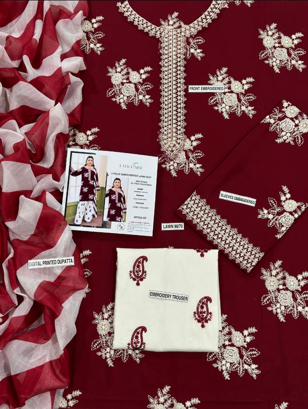 ZARA SHAHJAHAN LAWN EMBROIDERED 3PC 04