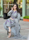 MUSHAQ UNSTITCH LAWN EMBROIDERED 3PC (E243)