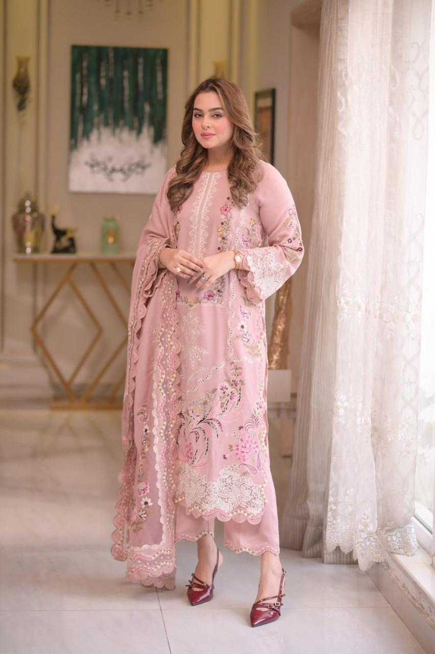 ANEELA’S UNSTITCH LAWN EMBROIDERED 3PC (E245)
