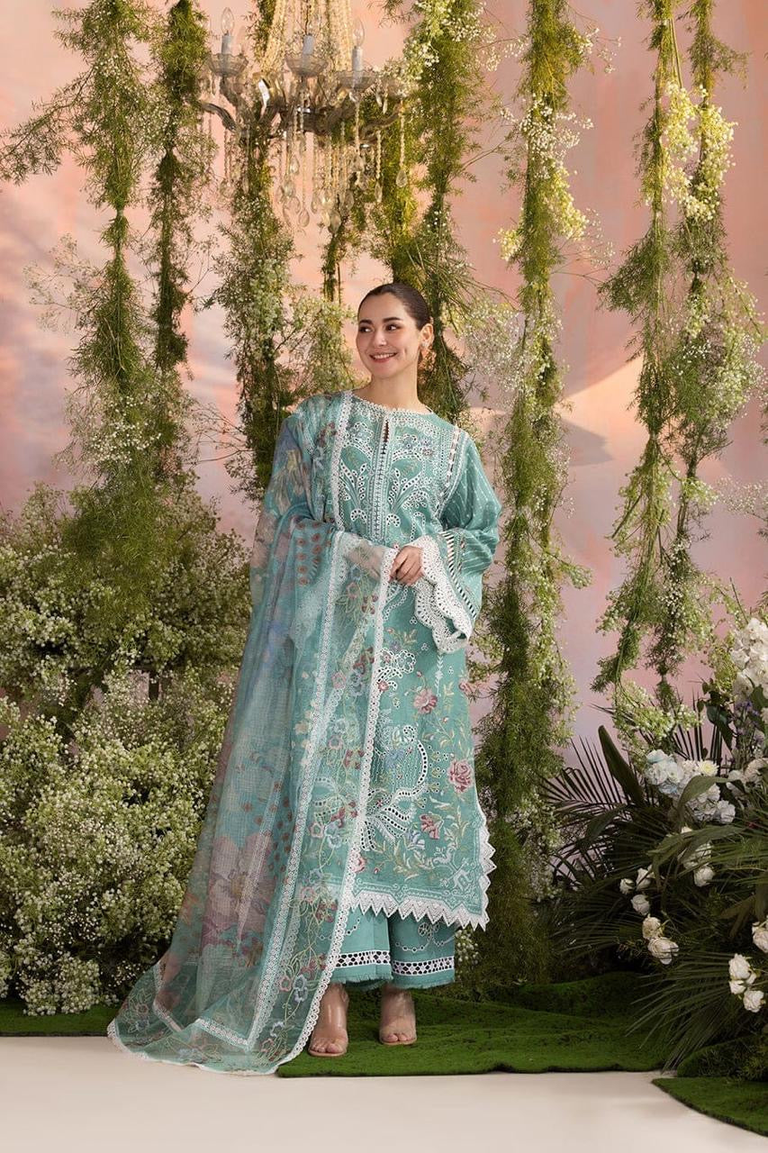 SOBIA NAZIR UNSTITCH LAWN EMBROIDERED 3PC (E239)