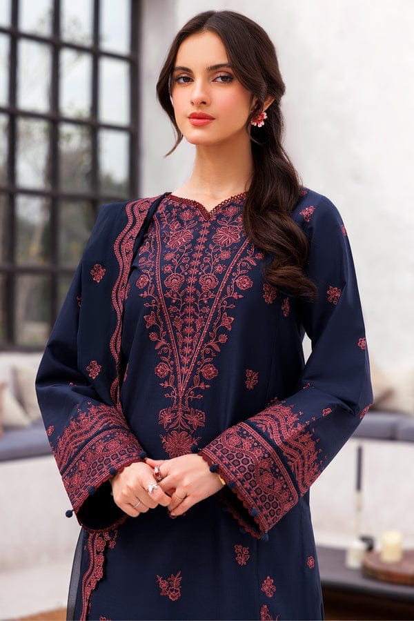 BAREEZE UNSTITCH LAWN EMBROIDERED 3PC (E269)