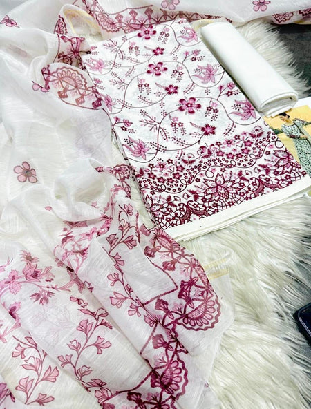 FAIZA SAQLAIN Allover Printed 3PC (P113)