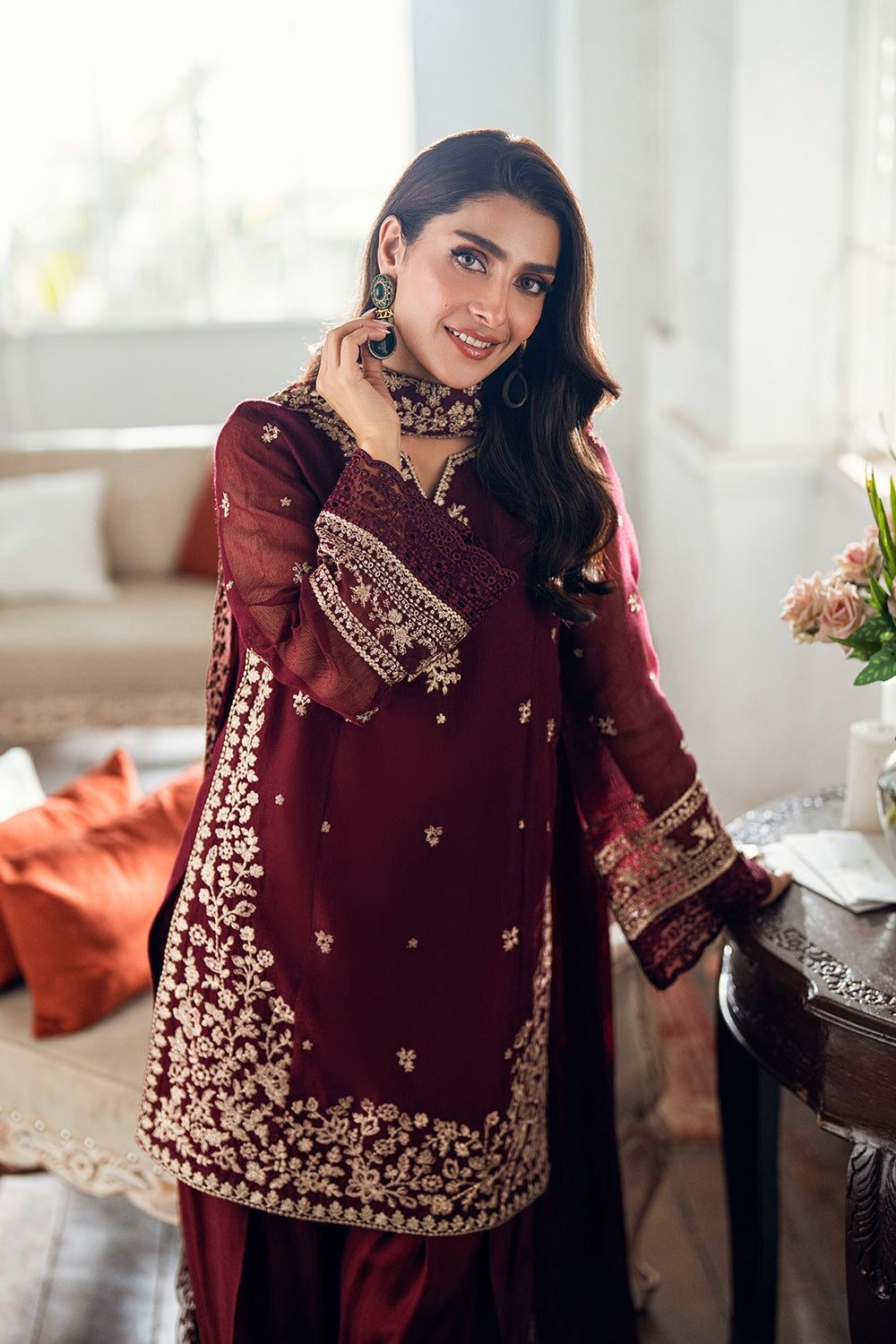 AZURE UNSTITCH LAWN EMBROIDERED 3PC (E240)