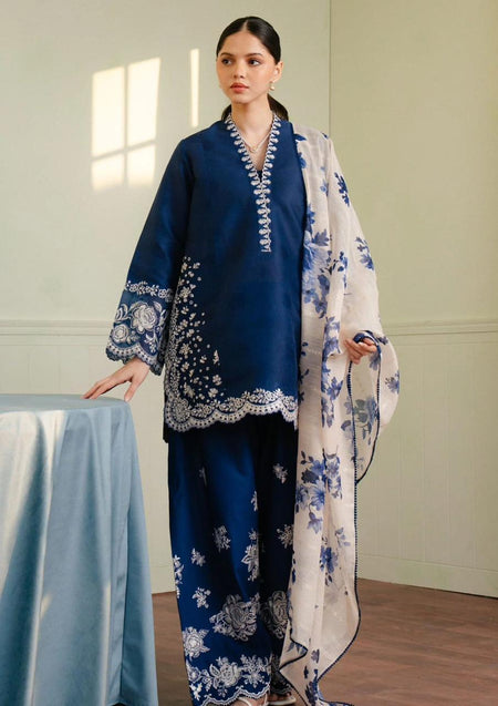 ZARA SHAHJAHAN LAWN EMBROIDERED 3PC (E138)