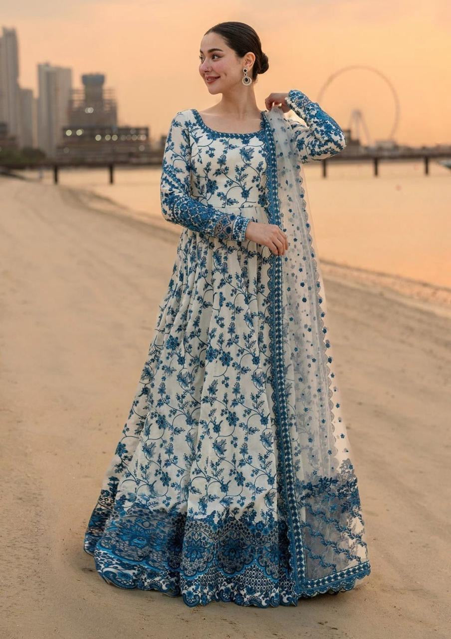 FAIZA SAQLAIN Allover Printed 3PC (P114)