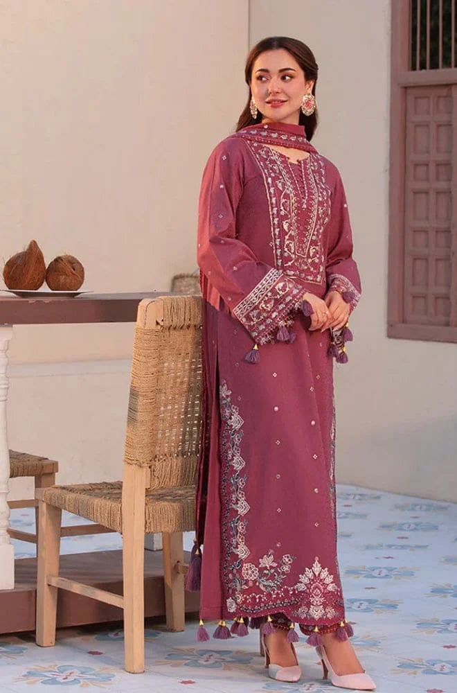 ASIM JOFA UNSTITCH LAWN EMBROIDERED 3PC (E270)