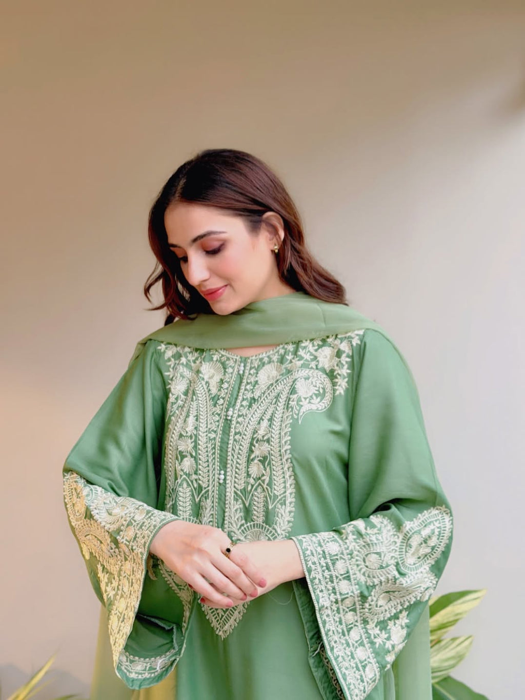 ADAN LIBAS UNSTITCH LAWN EMBROIDERED 3PC (E215)