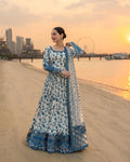 HANIA AMIR  UNSTITCH LAWN EMBROIDERED 3PC (E244)