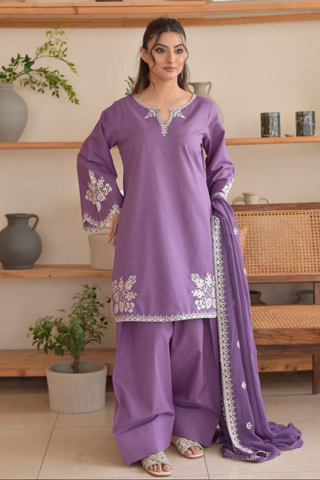 AARIANA UNSTITCH LAWN EMBROIDERED 3PC (E262)