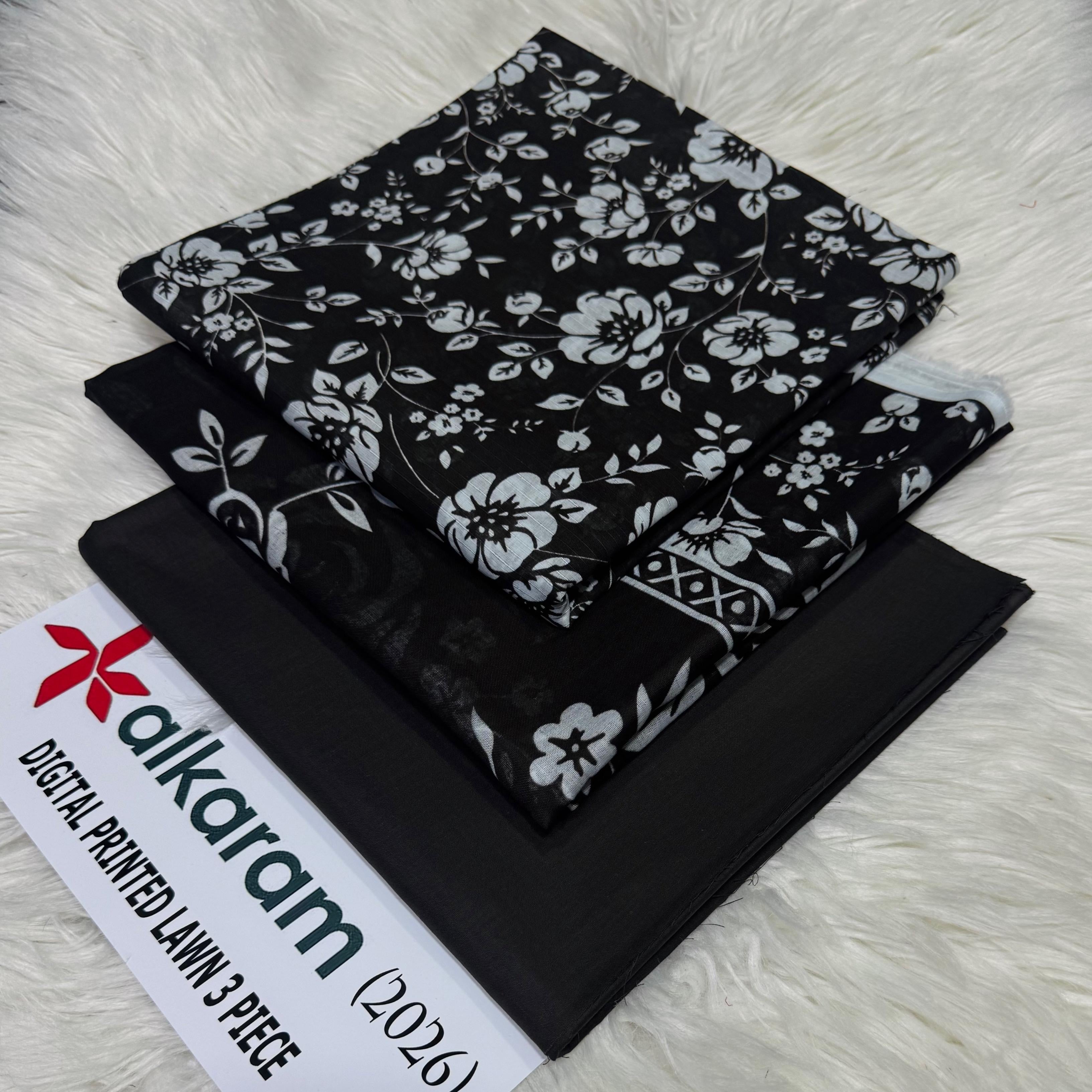 ALKARAM Allover Printed 3PC (P123)