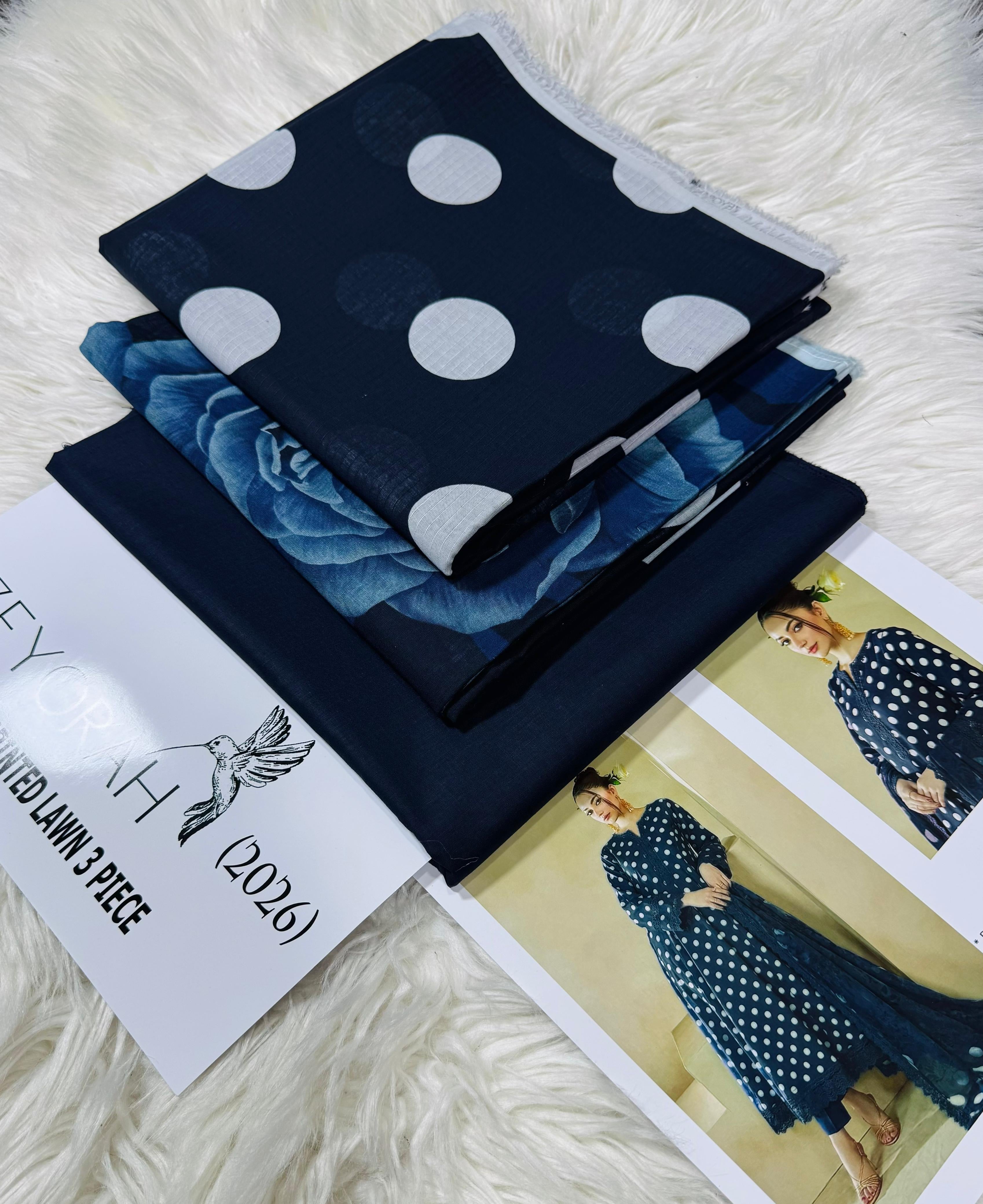 ZAYORAH Allover Printed 3PC (P127)