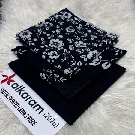 ALKARAM Allover Printed 3PC (P120)