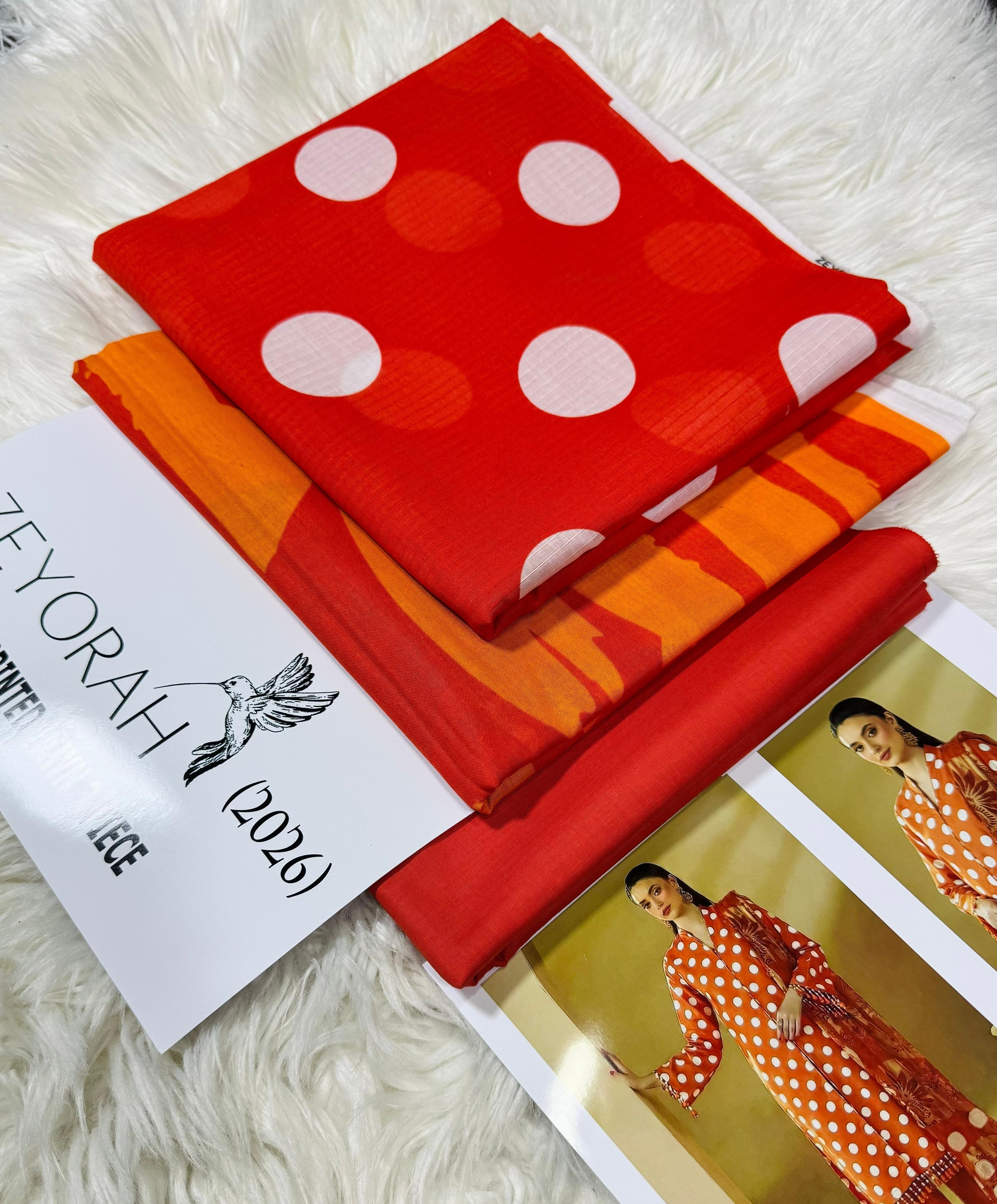 ZAYORAH Allover Printed 3PC (P129)