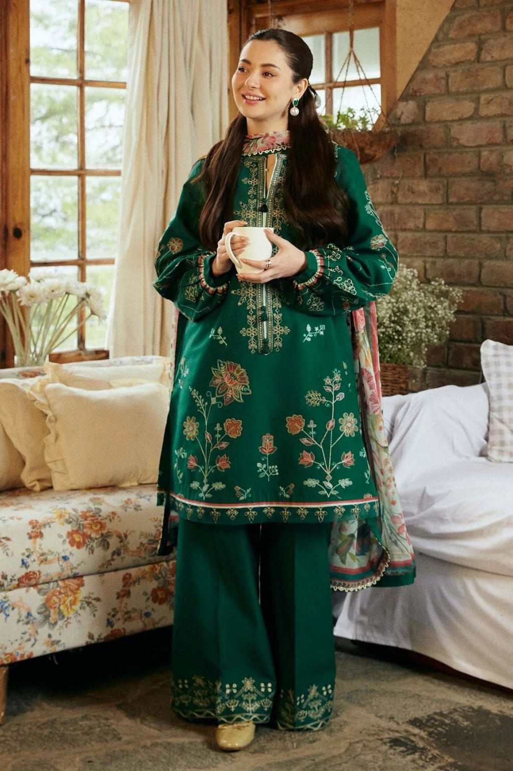 COCO BY ZARA SHAHJAHAN UNSTITCH LAWN EMBROIDERED 3PC (E237)
