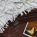 Men’s Premium Woolen Wash&Wear with wool shawl (Wood Brown&off white)