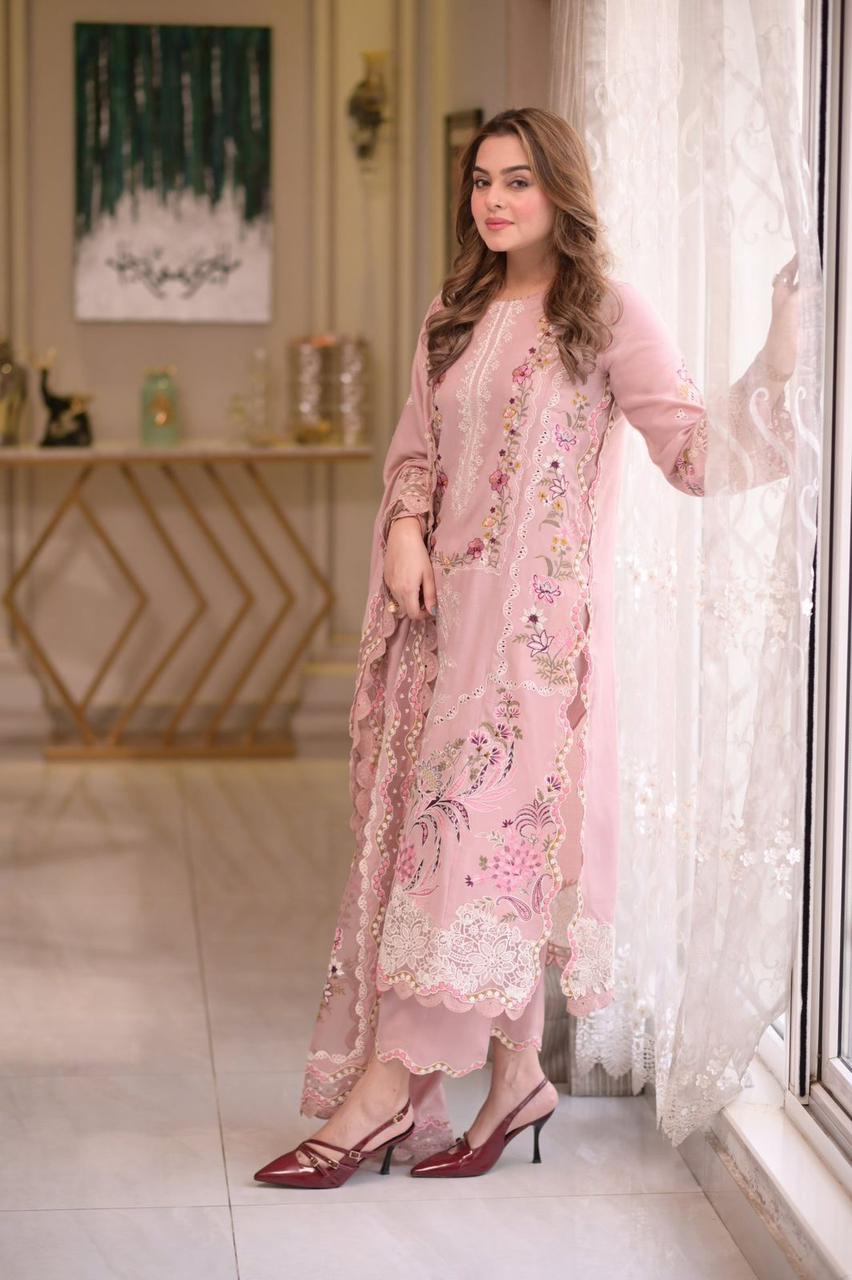 ANEELA’S UNSTITCH LAWN EMBROIDERED 3PC (E245)