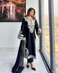 ADAN LIBAS UNSTITCH LAWN EMBROIDERED 3PC (E218)