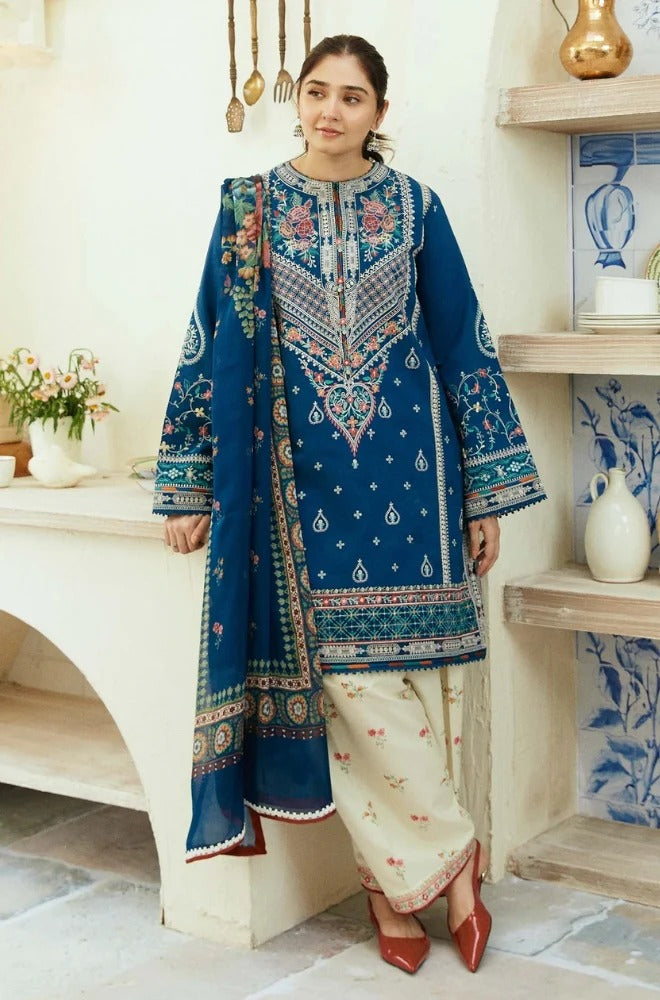 LAWN EMBROIDERED 3PC (E122)