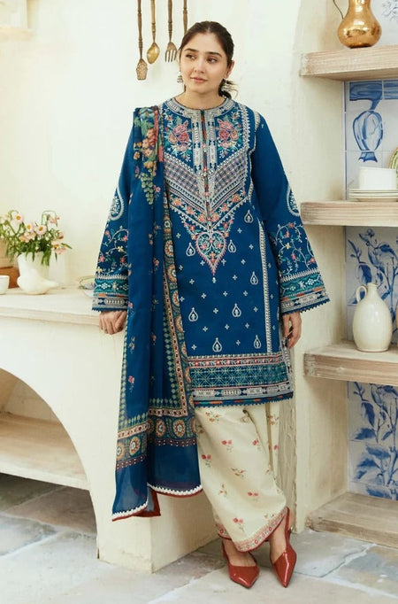 LAWN EMBROIDERED 3PC (E122)