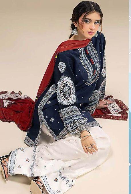 Jazmin EMBROIDERED 3PC (E124)
