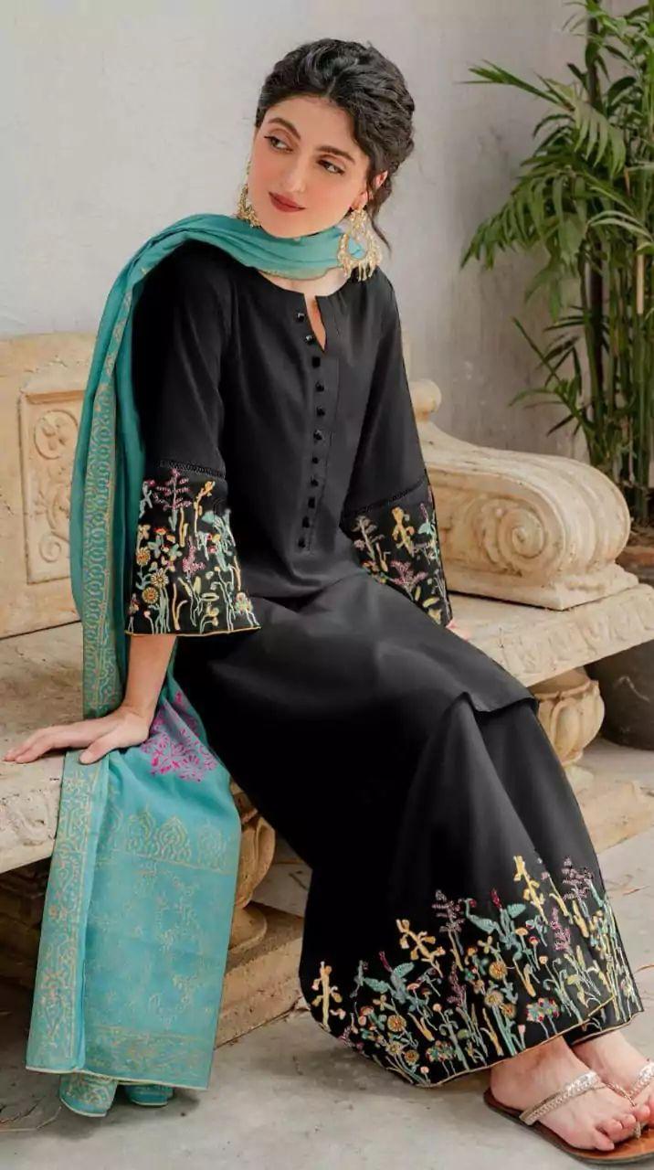 LAWN EMBROIDERED 3PC (E120)