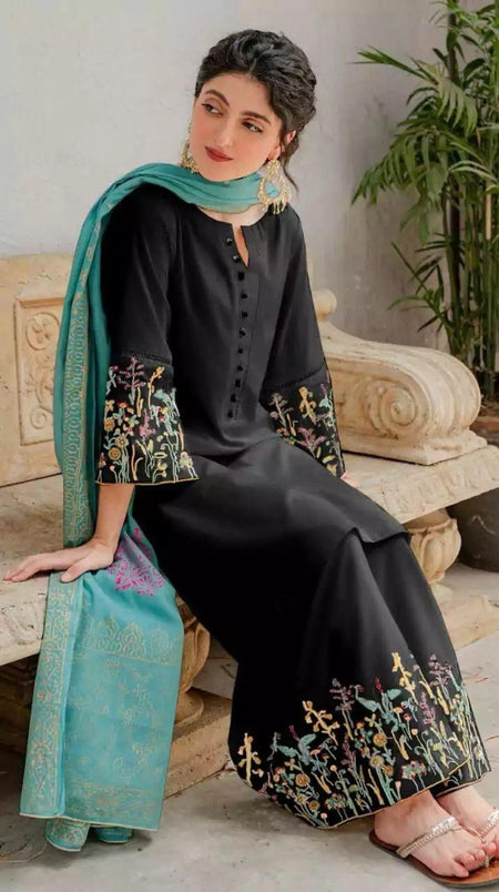 LAWN EMBROIDERED 3PC (E120)
